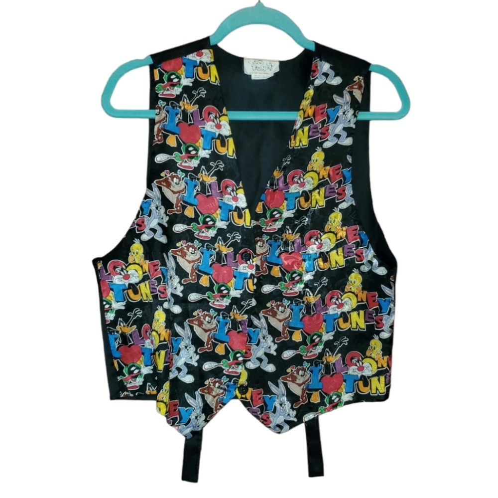 Vintage 1994 Looney Tunes Warner Bros Vest